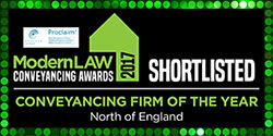 Modern Law Conveyancing Awards 2017 - Shortlisted Conveyancing Firm of the year